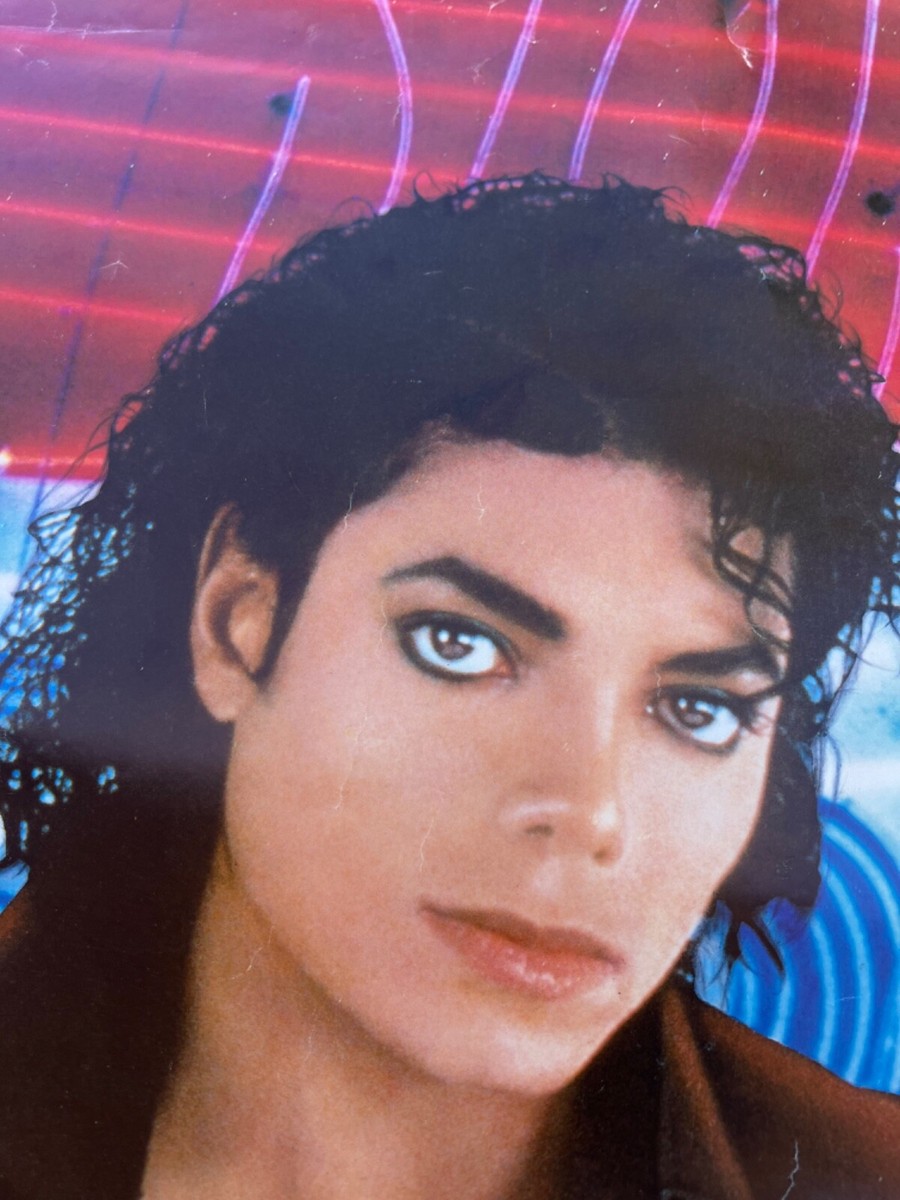 Vintage 90s Michael Jackson Pepsi Promotional Advertisement Poster