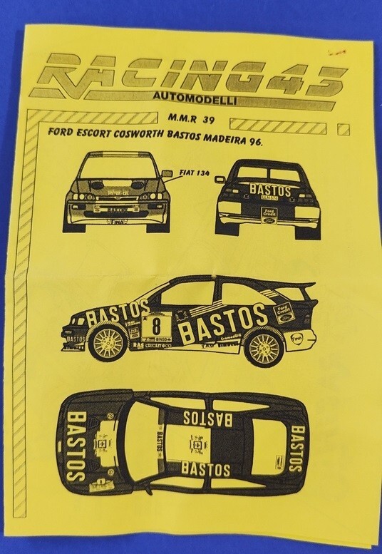 Kit De Montage Ford Escort Cosworth #5 - Safari Rallye 1996 - Norisberghen 1/43 - Neuf