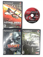 PS2 Game Lot Shooter Games SWAT, Red Faction, The Plan & Lethal Skies PlayStatio