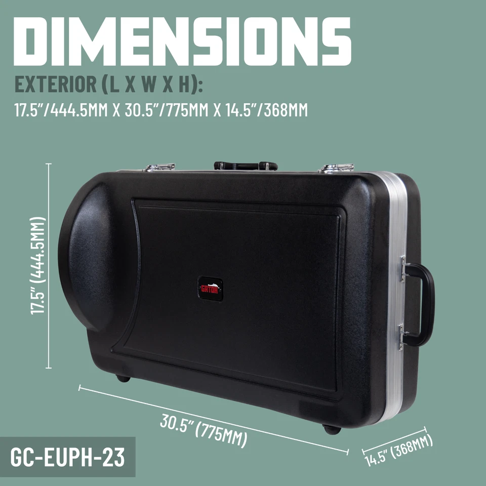 Estuche rígido ABS moldeado serie Andante Gator para eufonio Foto 2 de 4