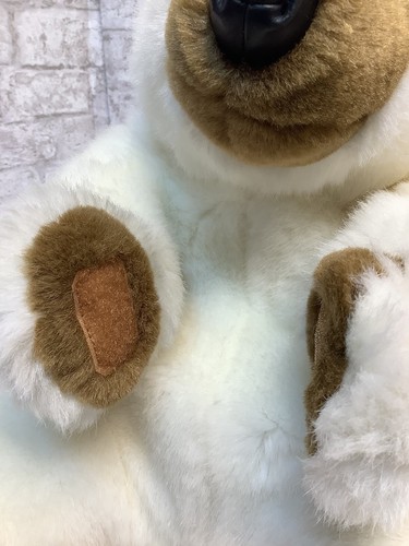 "Oso de peluche polar blanco de peluche Dakin vintage patas abrazando 17"" animal de peluche raro" - Imagen 5 de 7