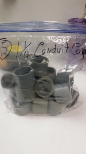 15 fittings for the price Electric conduit fittings 1 1/4 glue on caps - Bild 2 von 2