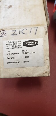 NEW SCHMALZ SEC-20 , Feed ejector, 10.02.01.00079,  ( B2-2A)