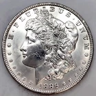 1886  BU UNCIRCULATED MORGAN SILVER DOLLAR 90% SILVER $1 US COIN -NICE!  F04