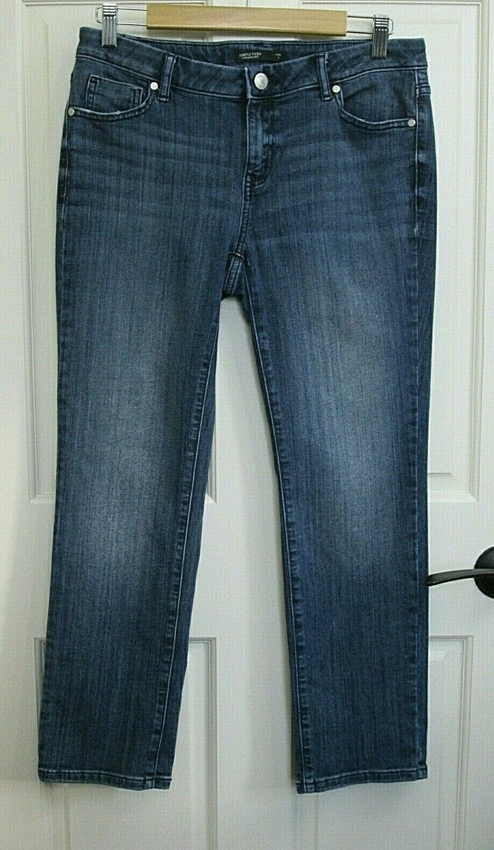 Simply Vera Vera Wang Capri Jean Women Size 6 31x26 Distressed