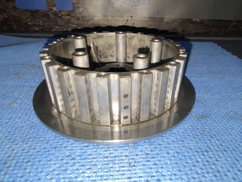 1987 YAMAHA TT 350 Clutch Assembly Primary Hub Boss Pressure Plate Rod Springs - Picture 5 of 11