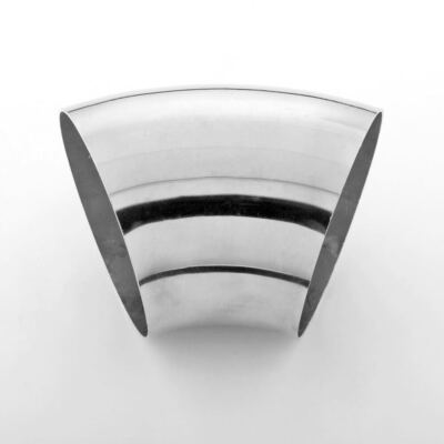 45 Degree 4'' OD Exhaust Elbow Bent Pipe 304 Stainless Steel