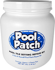 Quick-Dry Pool Tile Adhesive Repair Kit - 3 Lb, Easy Mix, Strong Bond