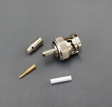  10 PACKS BNC Male Crimp RG174 RG179 RG316 LMR100 Cable Connector-USA Seller