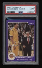 1985 Kareem Abdul-Jabbar PSA 6 Star Basketball #6 *NICE* Invest NOW