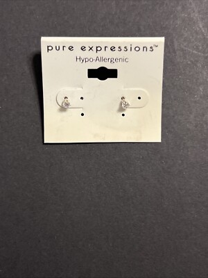 Pure Expressions CZ earrings Hypo-Allergenic