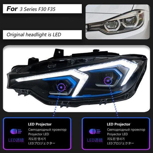 2X Für BMW 3er F30 F31 13-19 Facelift Halogen Scheinwerfer LED Frontscheinwerfer - Bild 5 von 19