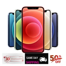 Apple iPhone 12 64GB 128GB 5G Unlocked Verizon Purple/White iOS T-Mobile