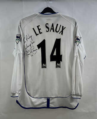 Chelsea Matchworn Le Saux 14 L/S Away Football Shirt 2001/03 (L