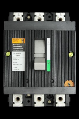 Merlin Gerin 25 Amp 22kA DREIPOLIG MCCB C125N