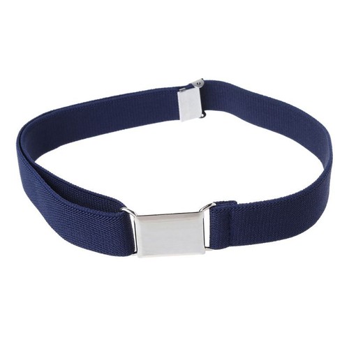Children Kids Solid Color Unisex Canvas Belts Boys Girls Elastic Belt Adjustable - Picture 9 of 12
