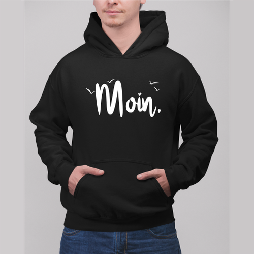 Norddeutsche Kapuzenjacke Mit Möwen-Motiv - Küsten Design Mit Anker