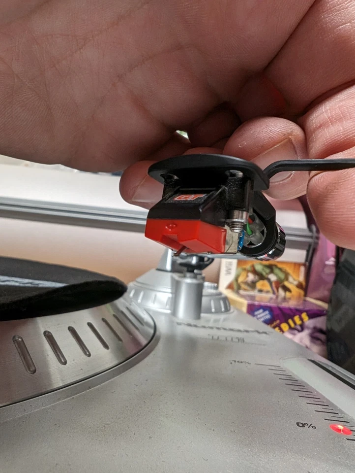 Numark TT USB Professional DJ Turntable Works Needs New Needle Silver  - Image 4 of 4