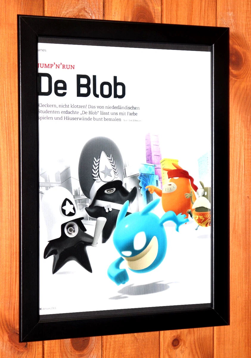 De Blob Nintendo Switch PS4 Xbox One Rare Small Promo Poster Ad