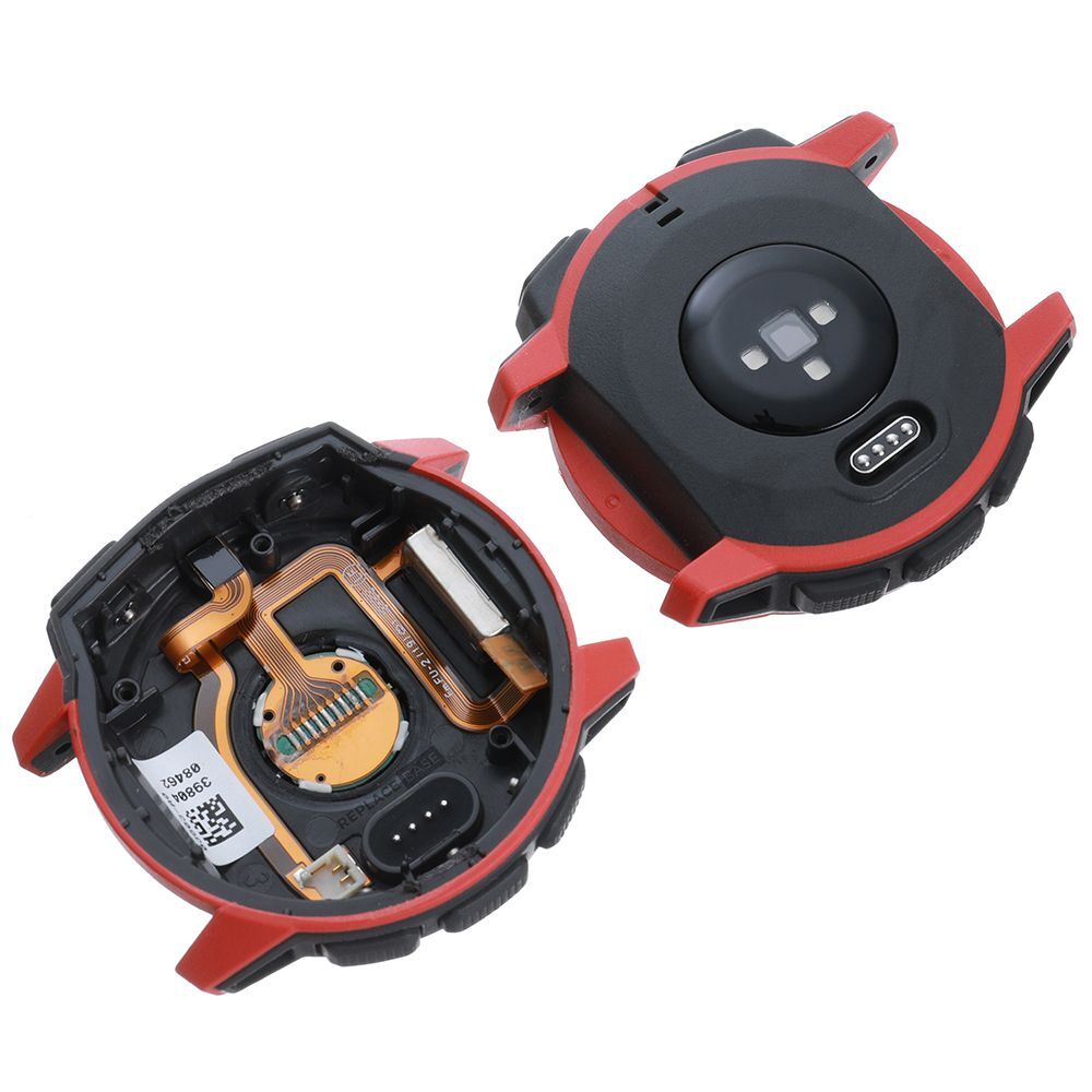 Rear Housing Assembly For Garmin Instinct Side Button Genuine Red