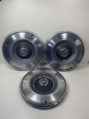 1972-1977 Ford Mercury Montego Comet Torino 14'' Hubcaps (3) Wheel Covers Vintage