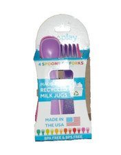 Re Play 8 Pack Toddler Utensils 4 Spoons  4 Forks 