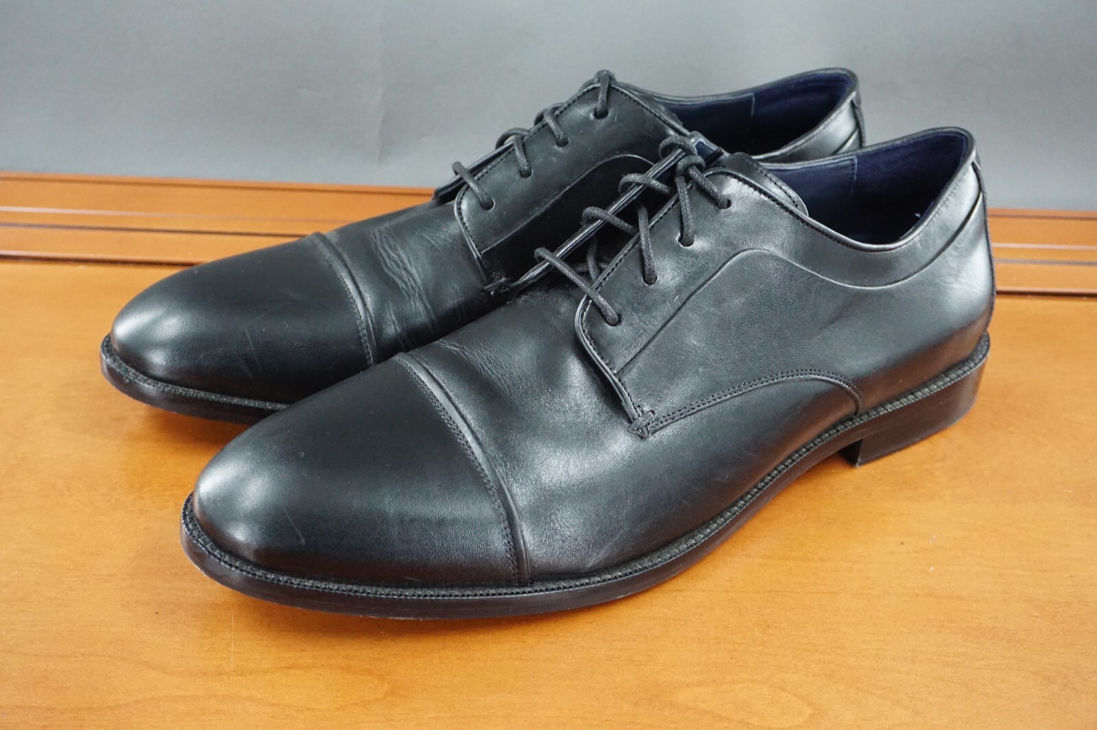 SAOLA Scarpe Cole Haan Grand 360 uomo taglia 12 scarpa nera pelle stringata punta cappuccio derby