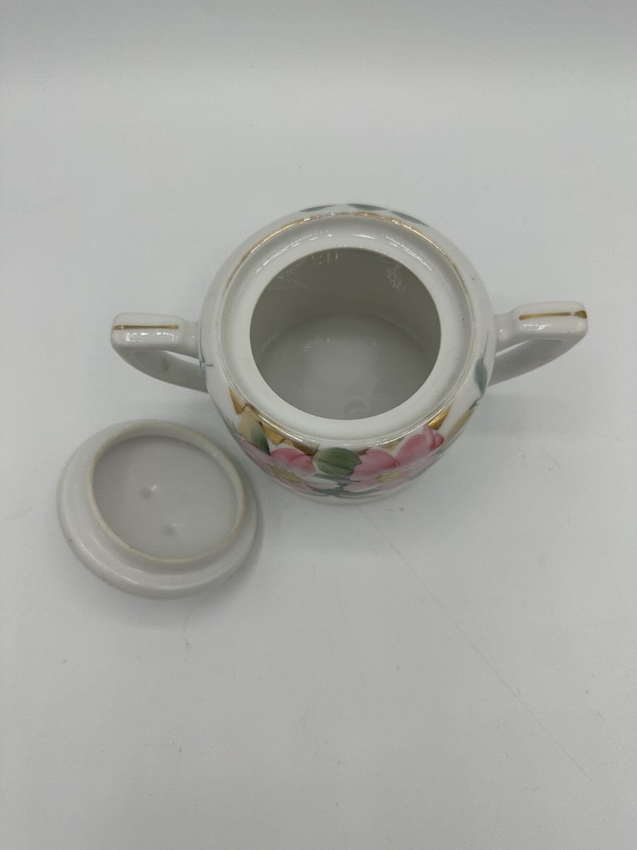 VTG MCM Noritake Azalea 19322 Pink Floral Gold Trim Japan Cups