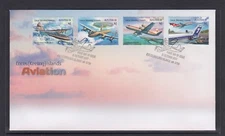 COCOS Islands 2017  AVIATION of Cocos Design set of 4  on FDC.