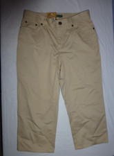 Women Ralph Lauren Jean Co. Tan Chino Classic Mid Calf 2P NWT