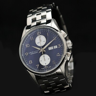 Hamilton Jazzmaster Maestro Chronograph 41mm Blue Dial H325760 Automatic Serviced