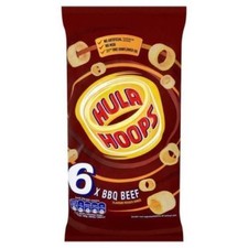 Hula Hoops BBQ Beef Multipack 24g x 6 pack - 2 pack