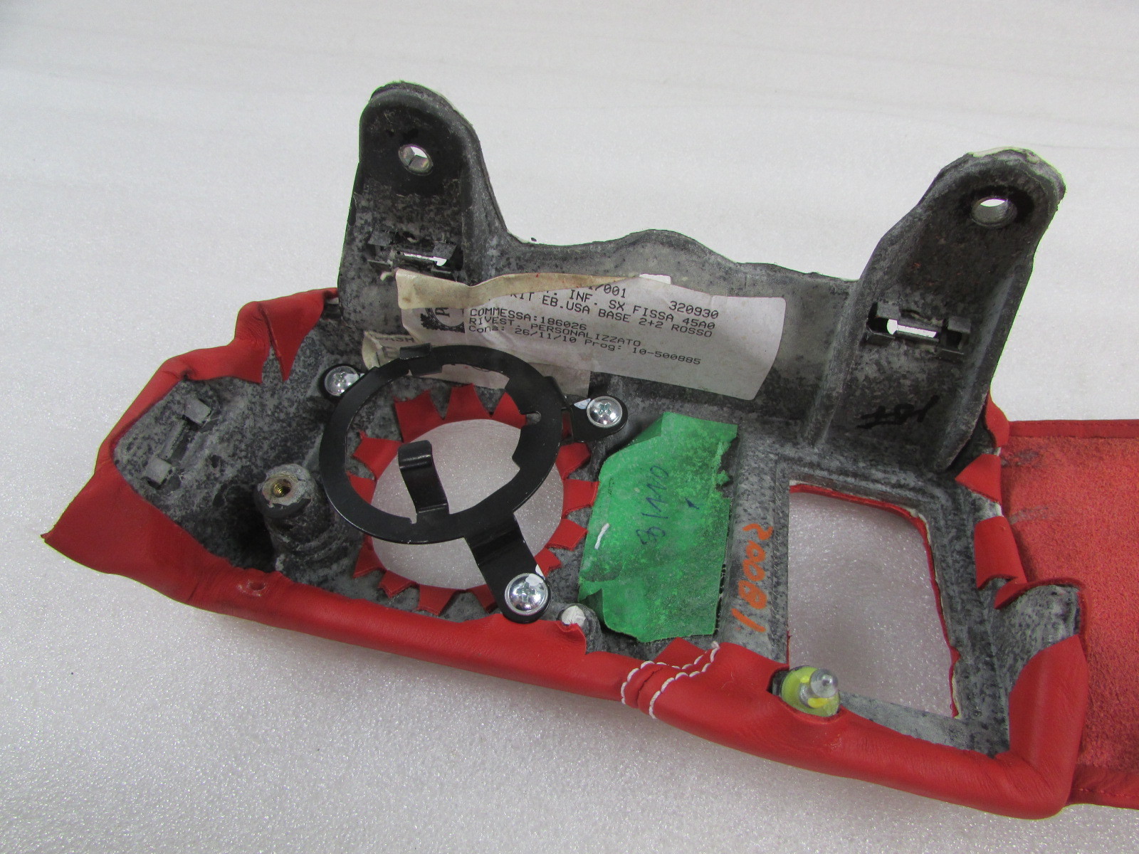 Ferrari California, LH, Left Lower Switch Dash Panel, Red, Used P/N 80809324