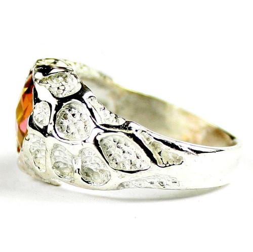 925 Sterling Silber Herren Nugget Ring, Twilight Fire Topas, SR168 - Bild 3 von 5