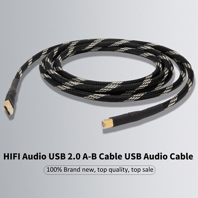 Hi-Fi USB Cable High Quality Type A To Type B Plug 4 Cores OFC Data Wire for DAC