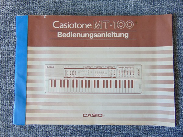 Casiotone MT-100 Bedienungsanleitung