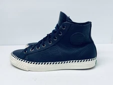 PF Flyers Rambler Leather High Top Lace Up Sneaker Blue US Men 8 Women 9.5