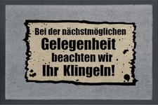 Doormat "Next Occurrence" Punk Fun Fun Sage Grey