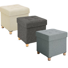 Sitzbank Sitzhocker Aufbewahrungsbox faltbarer Sitzwürfel Fußhocker Hocker