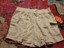 NEW NWT Wonder Nation girls 10 12 Plus pull on short fruit khaki classic cute