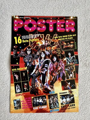 KISS 1970s COVER POSTER - SWEDISH TRIBUTE POSTER MUSIC MAGAZINE | eBay