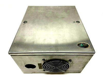 Hoffman LHCS353020SS Stainless Enclosure 12-3/4'' x 11-7/8 x 7-7/8'' w/ Fan Cutout