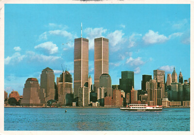 AK New York City, Waterfront view, Lower Manhattan Skyscrapers, 1990  (Nr. 2201)