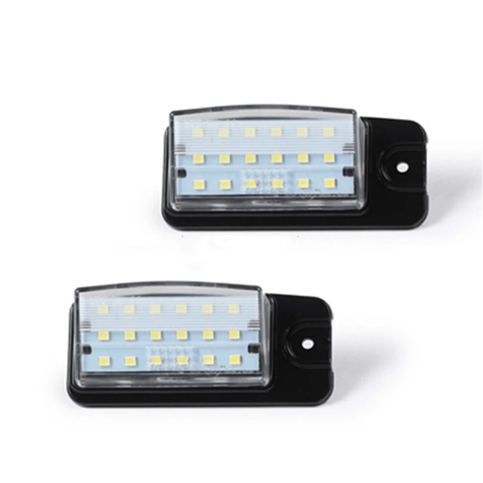 Lámpara de luz de matrícula trasera LED blanca para coche para Infiniti Q45 EX25 FX50 QX70 2 piezas Foto 3 de 4