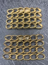 Vintage MUSI Shoe Clips Gold Tone Signed