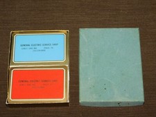 VINTAGE 2 DECKS OF PLAYING CARDS GE GENERAL ELECTRIC SERVICE SHOP PHILA PA