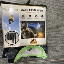 Cuddl Duds Warm Base layers Jurassic World Dominion 2-piece Set Size Medium Boys