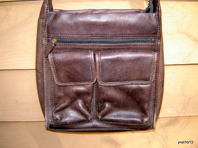 Fossil Bag Serial Number 75082 Vintage Brown Leather FOSSIL PURSE