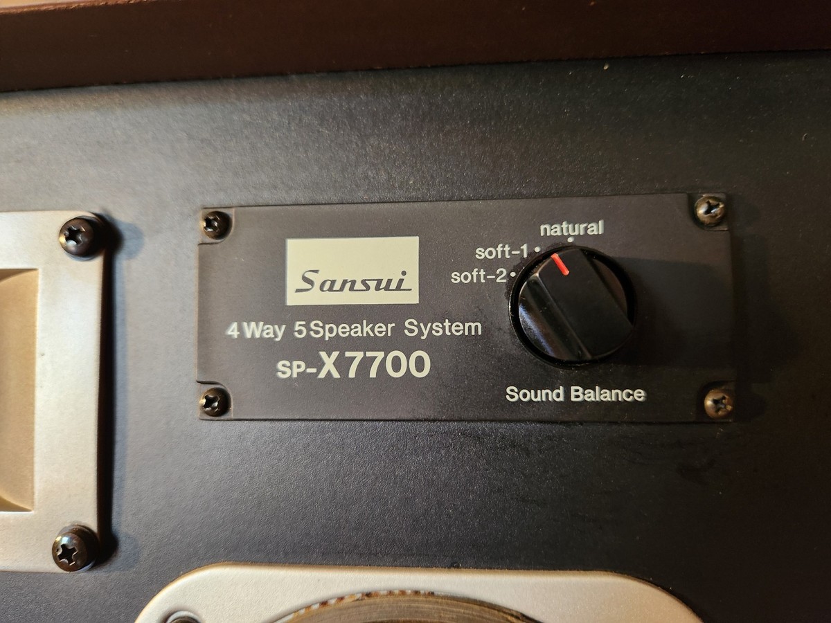 Vintage 1980 Sansui SP-X7700 Four-Way Speaker System Speakers