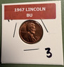 1967 P Denver Lincoln Memorial Penny Brilliant Red Uncirculated (BU) Denver Lincoln Memorial